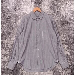 Loro Piana Dress Shirt 18 / 45 Mens Long Sleeve Striped